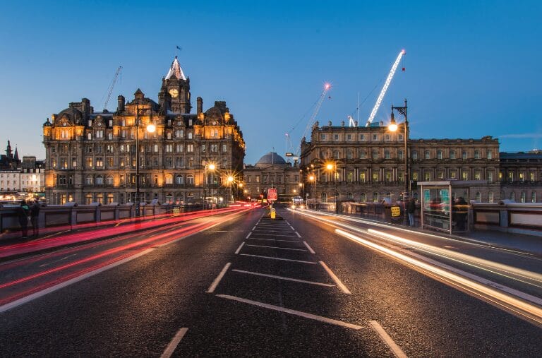 Scotland Edinburgh traffic