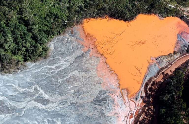 Mariana dam disaster damage in Brazil